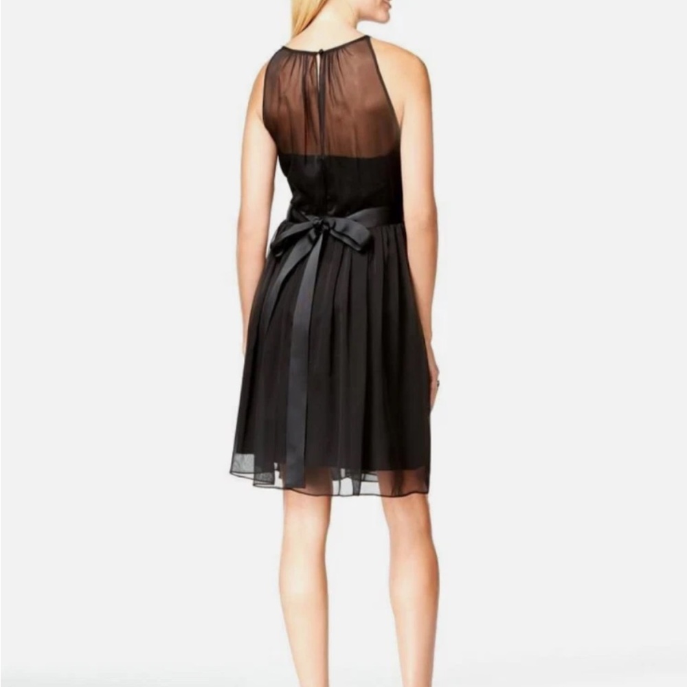 Adrianna Papell Black Strapless Dress with Embellished Waist - Picture 2 of 9